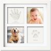 imageBaby Hand and Footprint Kit  Quick Dry Clay Baby Footprint Kit Newborn Keepsake Nursery Picture Frame for Boys Girls Personalized Gifts for Shower ampamp Registry New Mom Gift Onyx BlackAlpine White