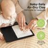 imageBaby Hand and Footprint Kit  Quick Dry Clay Baby Footprint Kit Newborn Keepsake Nursery Picture Frame for Boys Girls Personalized Gifts for Shower ampamp Registry New Mom Gift Onyx BlackOnyx Black