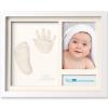 imageBaby Hand and Footprint Kit  Quick Dry Clay Baby Footprint Kit Newborn Keepsake Nursery Picture Frame for Boys Girls Personalized Gifts for Shower ampamp Registry New Mom Gift Onyx BlackAlpine White