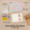 imageBaby Hand and Footprint Kit  Quick Dry Clay Baby Footprint Kit Newborn Keepsake Nursery Picture Frame for Boys Girls Personalized Gifts for Shower ampamp Registry New Mom Gift Onyx BlackAsh Wood