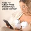 imageBreast Pump Flange Insert 1317212427mm  Compatible with KeaBabies Pulse S10 Pro BPAFree Food Grade Silicone Flanges Soft Breast Pumps Accessories Replacement Parts 1PC Insert 13mm