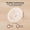 imageBreast Pump Flange Insert 1317212427mm  Compatible with KeaBabies Pulse S10 Pro BPAFree Food Grade Silicone Flanges Soft Breast Pumps Accessories Replacement Parts 1PC Flange 24mm
