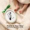 imageInkless Baby Hand and Footprint Kit  TwoSides Newborn Footprint Kit Ornament Personalized Baby Gifts Photo Frame Cute Newborn Keepsake for Nursery Decor New Mom Gifts OvalAlpine WhiteSage