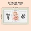 imageInkless Hand and Footprint Kit Boy Girl Newborn Keepsake  No Mess Ink Pad for Baby Handprint Clean Touch Paw Print Kit for Dog Picture Frame Personalized Baby Shower Gifts Onyx BlackSage