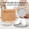 imageKeaBabies Baby Casting Kit Hands and Feet Mold  3D Newborn Hand Casting Kit ampamp Stylish Wood Base Easy DIY Infant Foot Molds 09 MonthsBPAFree Baby KeepsakeShower Gifts for Moms Round Cloud GrayCloud Gray