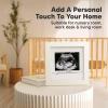 imageKeaBabies Baby Sonogram Picture Frame  Modern Ultrasound Picture Frames for Mom to Be First Pregnancy Gifts for Expecting Mom ampamp First Time Dad Baby Gender Reveal Gifts Petal PinkAlpine White