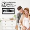 imageKeaBabies Baby Sonogram Picture Frame  Modern Ultrasound Picture Frames for Mom to Be First Pregnancy Gifts for Expecting Mom ampamp First Time Dad Baby Gender Reveal Gifts Petal PinkOnyx Black