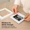 imageKeaBabies Baby Sonogram Picture Frame  Modern Ultrasound Picture Frames for Mom to Be First Pregnancy Gifts for Expecting Mom ampamp First Time Dad Baby Gender Reveal Gifts Petal PinkAlpine White