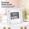 imageKeaBabies Baby Sonogram Picture Frame  Modern Ultrasound Picture Frames for Mom to Be First Pregnancy Gifts for Expecting Mom ampamp First Time Dad Baby Gender Reveal Gifts Petal PinkMist Blue