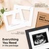 imageKeaBabies Baby Sonogram Picture Frame  Modern Ultrasound Picture Frames for Mom to Be First Pregnancy Gifts for Expecting Mom ampamp First Time Dad Baby Gender Reveal Gifts Petal PinkOnyx Black