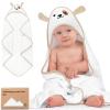 imageKeaBabies Hooded Baby Towel for Newborn  Viscose Derived from Bamboo Large Baby Bath Towels with Hood for Boys Girls Toddler Extra Absorbent ampamp Soft Newborn Bath Essentials CatDog