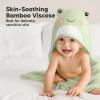 imageKeaBabies Hooded Baby Towel for Newborn  Viscose Derived from Bamboo Large Baby Bath Towels with Hood for Boys Girls Toddler Extra Absorbent ampamp Soft Newborn Bath Essentials CatFrog