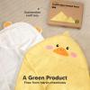 imageKeaBabies Hooded Baby Towel for Newborn  Viscose Derived from Bamboo Large Baby Bath Towels with Hood for Boys Girls Toddler Extra Absorbent ampamp Soft Newborn Bath Essentials CatDuck