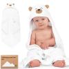 imageKeaBabies Hooded Baby Towel for Newborn  Viscose Derived from Bamboo Large Baby Bath Towels with Hood for Boys Girls Toddler Extra Absorbent ampamp Soft Newborn Bath Essentials CatGrizzly
