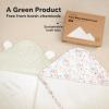 imageKeaBabies Hooded Baby Towel for Newborn  Viscose Derived from Bamboo Large Baby Bath Towels with Hood for Boys Girls Toddler Extra Absorbent ampamp Soft Newborn Bath Essentials CatWildflowers