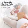 imageOrganic Nursing Pads  14 Washable Viscose Derived from Bamboo Breastfeeding Pads Wash Bag Reusable Breast Pads for Breastfeeding Nipple Pads for Breastfeeding EssentialsPink Sand L 48quotLovelle