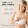 imageOrganic Nursing Pads  14 Washable Viscose Derived from Bamboo Breastfeeding Pads Wash Bag Reusable Breast Pads for Breastfeeding Nipple Pads for Breastfeeding EssentialsPink Sand L 48quotPastel Touch
