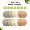imageOrganic Nursing Pads  14 Washable Viscose Derived from Bamboo Breastfeeding Pads Wash Bag Reusable Breast Pads for Breastfeeding Nipple Pads for Breastfeeding EssentialsPink Sand L 48quotEarth