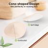 imageOrganic Nursing Pads  14 Washable Viscose Derived from Bamboo Breastfeeding Pads Wash Bag Reusable Breast Pads for Breastfeeding Nipple Pads for Breastfeeding EssentialsPink Sand L 48quotBare Beige