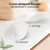 imageOrganic Nursing Pads  14 Washable Viscose Derived from Bamboo Breastfeeding Pads Wash Bag Reusable Breast Pads for Breastfeeding Nipple Pads for Breastfeeding EssentialsPink Sand L 48quotSoft White