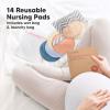 imageOrganic Nursing Pads  14 Washable Viscose Derived from Bamboo Breastfeeding Pads Wash Bag Reusable Breast Pads for Breastfeeding Nipple Pads for Breastfeeding EssentialsPink Sand L 48quotSweetheart