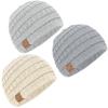 image3Pack Baby Beanies for Boys Girls  Stretchy Knit Baby Hats Cute Newborn ampamp Toddler Winter Hat Soft ampamp Warm Infant Beanie 636 Months Cloud MCloud