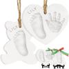 imageBaby Hand and Footprint Kit  Personalized Newborn Footprint Ornament Clay Handprint Keepsake Easy DIY Dog Paw Print Kit Baby Shower Gifts for Boys Girls New Mom Gifts JinglesWith Love