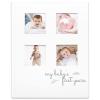 imageBaby Memory Book for Girls Boys  66 Pages Hardcover First 5 Years Newborn Journal Milestone Baby Book Keepsake for New Parents Minimalist Gifts Milestone Photo AlbumGender NeutralAlpine White