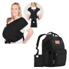 imageKeaBabies Baby Wraps Carrier DLite Baby Wrap and Diaper Bag Backpack  EasyWearing Adjustable Baby Sling Carrier  Waterproof Multi Function Baby Travel Bags  Baby Carrier Newborn to Toddler