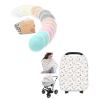 imageKeababies Reusable Nursing Pads and Baby Car Seat Cover  14 Washable Organic Breastfeeding Pads  Wash Bag  Car Seat Covers for Babies Washable Nursing Pads