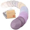 imageOrganic Nursing Pads  14 Washable Viscose Derived from Bamboo Breastfeeding Pads Wash Bag Reusable Breast Pads for Breastfeeding Nipple Pads for Breastfeeding EssentialsPink Sand L 48quotViolet