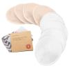 imageOrganic Nursing Pads  14 Washable Viscose Derived from Bamboo Breastfeeding Pads Wash Bag Reusable Breast Pads for Breastfeeding Nipple Pads for Breastfeeding EssentialsPink Sand L 48quotBare Beige