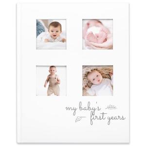 imageBaby Memory Book for Girls Boys  66 Pages Hardcover First 5 Years Newborn Journal Milestone Baby Book Keepsake for New Parents Minimalist Gifts Milestone Photo AlbumGender NeutralAlpine White