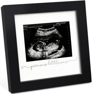 imageKeaBabies Baby Sonogram Picture Frame  Modern Ultrasound Picture Frames for Mom to Be First Pregnancy Gifts for Expecting Mom ampamp First Time Dad Baby Gender Reveal Gifts Petal PinkOnyx Black