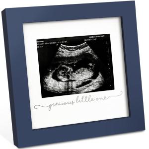 imageKeaBabies Baby Sonogram Picture Frame  Modern Ultrasound Picture Frames for Mom to Be First Pregnancy Gifts for Expecting Mom ampamp First Time Dad Baby Gender Reveal Gifts Petal PinkMidnight Blue