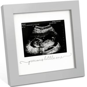 imageKeaBabies Baby Sonogram Picture Frame  Modern Ultrasound Picture Frames for Mom to Be First Pregnancy Gifts for Expecting Mom ampamp First Time Dad Baby Gender Reveal Gifts Petal PinkCloud Gray