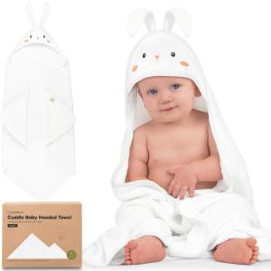 imageKeaBabies Hooded Baby Towel for Newborn  Viscose Derived from Bamboo Large Baby Bath Towels with Hood for Boys Girls Toddler Extra Absorbent ampamp Soft Newborn Bath Essentials CatBunny