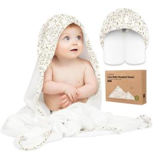 imageKeaBabies Hooded Baby Towel for Newborn  Viscose Derived from Bamboo Large Baby Bath Towels with Hood for Boys Girls Toddler Extra Absorbent ampamp Soft Newborn Bath Essentials CatWildwood