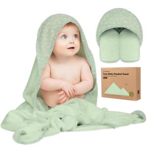 imageKeaBabies Hooded Baby Towel for Newborn  Viscose Derived from Bamboo Large Baby Bath Towels with Hood for Boys Girls Toddler Extra Absorbent ampamp Soft Newborn Bath Essentials CatDinos