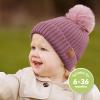 image2Pack Baby Hats for Girls Boys  Stretchy Baby Beanies Cute Newborn ampamp Toddler Winter Hat Soft ampamp Warm Pom Pom Beanie for Infant Toddler Boys Girls 636 Months Ember MRegalia