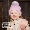 image2Pack Baby Hats for Girls Boys  Stretchy Baby Beanies Cute Newborn ampamp Toddler Winter Hat Soft ampamp Warm Pom Pom Beanie for Infant Toddler Boys Girls 636 Months Ember MRegalia