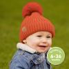 image2Pack Baby Hats for Girls Boys  Stretchy Baby Beanies Cute Newborn ampamp Toddler Winter Hat Soft ampamp Warm Pom Pom Beanie for Infant Toddler Boys Girls 636 Months Ember MEmber