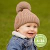 image2Pack Baby Hats for Girls Boys  Stretchy Baby Beanies Cute Newborn ampamp Toddler Winter Hat Soft ampamp Warm Pom Pom Beanie for Infant Toddler Boys Girls 636 Months Ember MDune