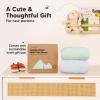 image2Pack Mini Crib Sheets Fitted  38x26 Pack N Play Sheets for Pack and Play Mattress Organic Cotton Soft ampamp Breathable Playard Bedding Neutral Mini Toddler Bed Cover for Boys Girls EllyCove
