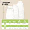 image2Pack Organic Baby Sleep Sacks 100 Cotton  Soft ampamp Breathable 05TOG Baby Wearable Blanket Toddler Sleeping Sack 1824 months Easy to Wear Transitional Swaddles for Newborns InfantsGlacier LAvocado