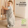 image2Pack Organic Baby Sleep Sacks 100 Cotton  Soft ampamp Breathable 05TOG Baby Wearable Blanket Toddler Sleeping Sack 1824 months Easy to Wear Transitional Swaddles for Newborns InfantsGlacier LNordic