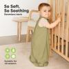 image2Pack Organic Baby Sleep Sacks 100 Cotton  Soft ampamp Breathable 05TOG Baby Wearable Blanket Toddler Sleeping Sack 1824 months Easy to Wear Transitional Swaddles for Newborns InfantsGlacier LAvocado