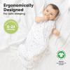 image2Pack Organic Baby Sleep Sacks 100 Cotton  Soft ampamp Breathable 05TOG Baby Wearable Blanket Toddler Sleeping Sack 1824 months Easy to Wear Transitional Swaddles for Newborns InfantsGlacier LKeastory