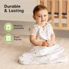 image2Pack Organic Baby Sleep Sacks 100 Cotton  Soft ampamp Breathable 05TOG Baby Wearable Blanket Toddler Sleeping Sack 1824 months Easy to Wear Transitional Swaddles for Newborns InfantsGlacier LAvocado
