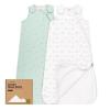 image2Pack Organic Baby Sleep Sacks 100 Cotton  Soft ampamp Breathable 05TOG Baby Wearable Blanket Toddler Sleeping Sack 1824 months Easy to Wear Transitional Swaddles for Newborns InfantsGlacier LBunnies